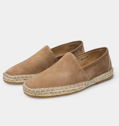 OLD MONEY Tressed Suede Loaffers