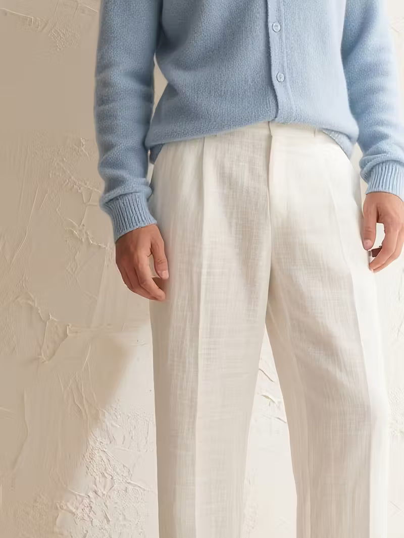 Premium Linen High Waist Trousers