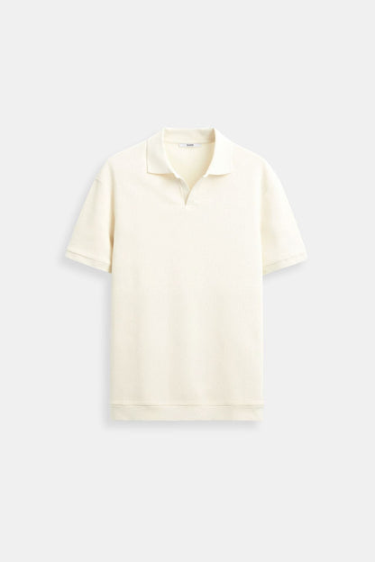 Old Money Woolen Structure Polo T-Shirt