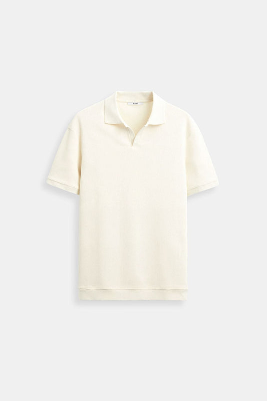 Old Money Woolen Structure Polo T-Shirt