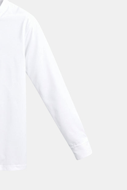 Old Money Cotton Linen Solid Color Long Sleeve Button Down Top Shirt Stand Collar