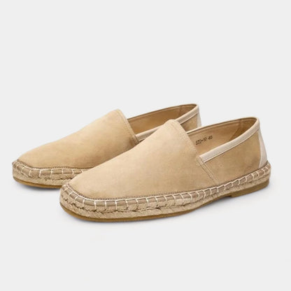 OLD MONEY Tressed Suede Loaffers