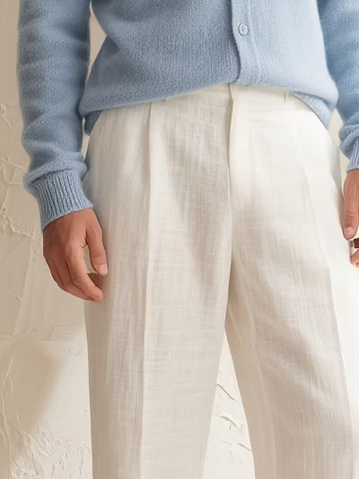 Premium Linen High Waist Trousers
