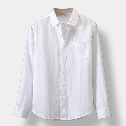 OLD MONEY LINEN LONG SLEEVE SHIRT