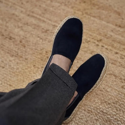 OLD MONEY Tressed Suede Loaffers