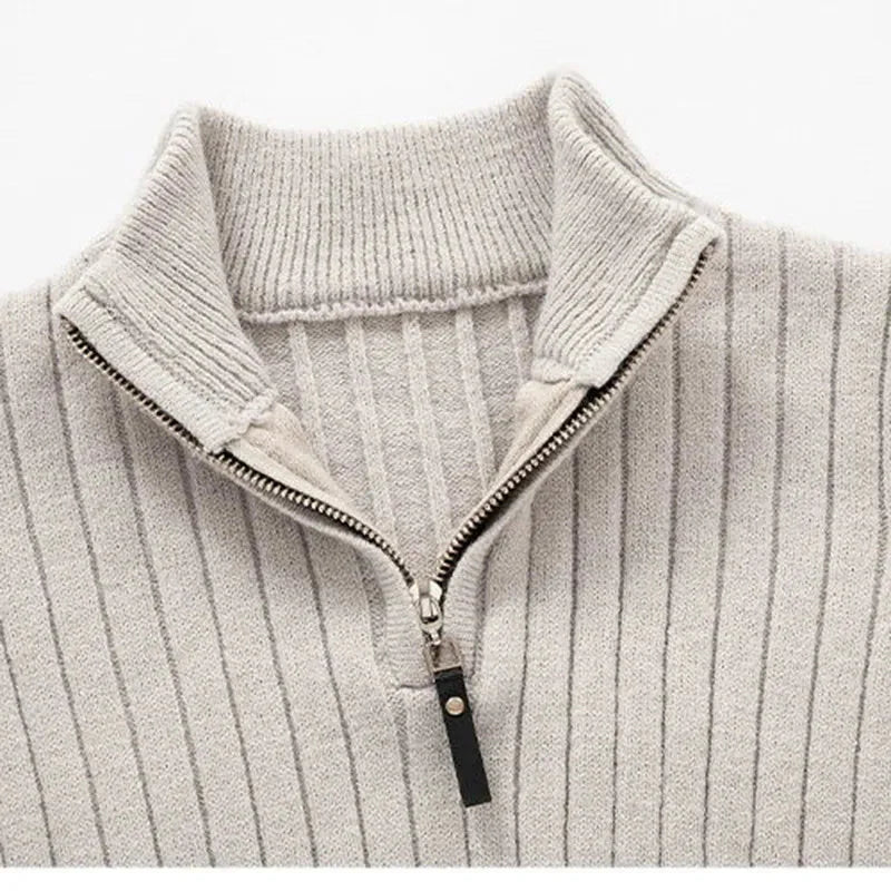 ZERMATT High Collar Half Zip Sweater