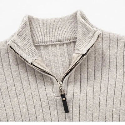 ZERMATT High Collar Half Zip Sweater