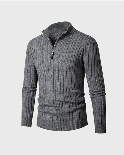 ZERMATT High Collar Half Zip Sweater