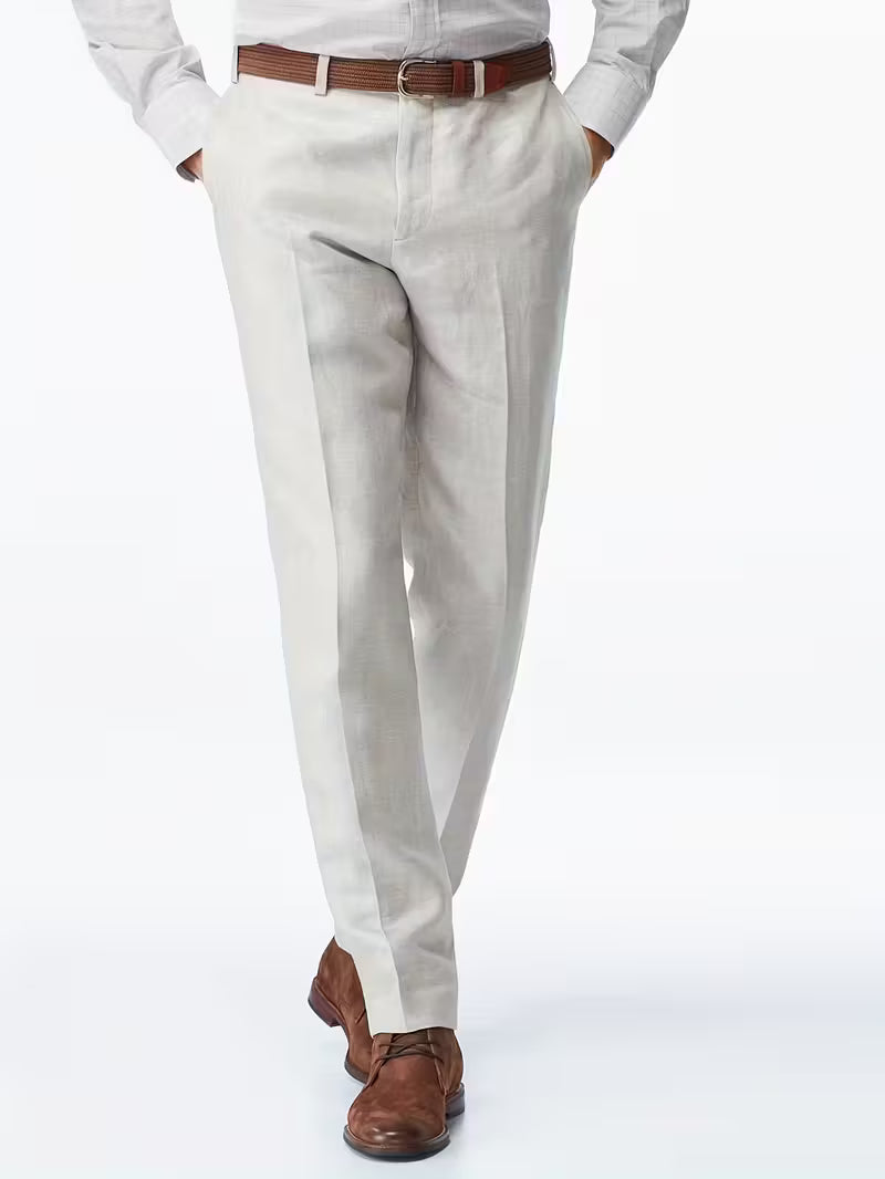 Business Casual 100% Linen Pants