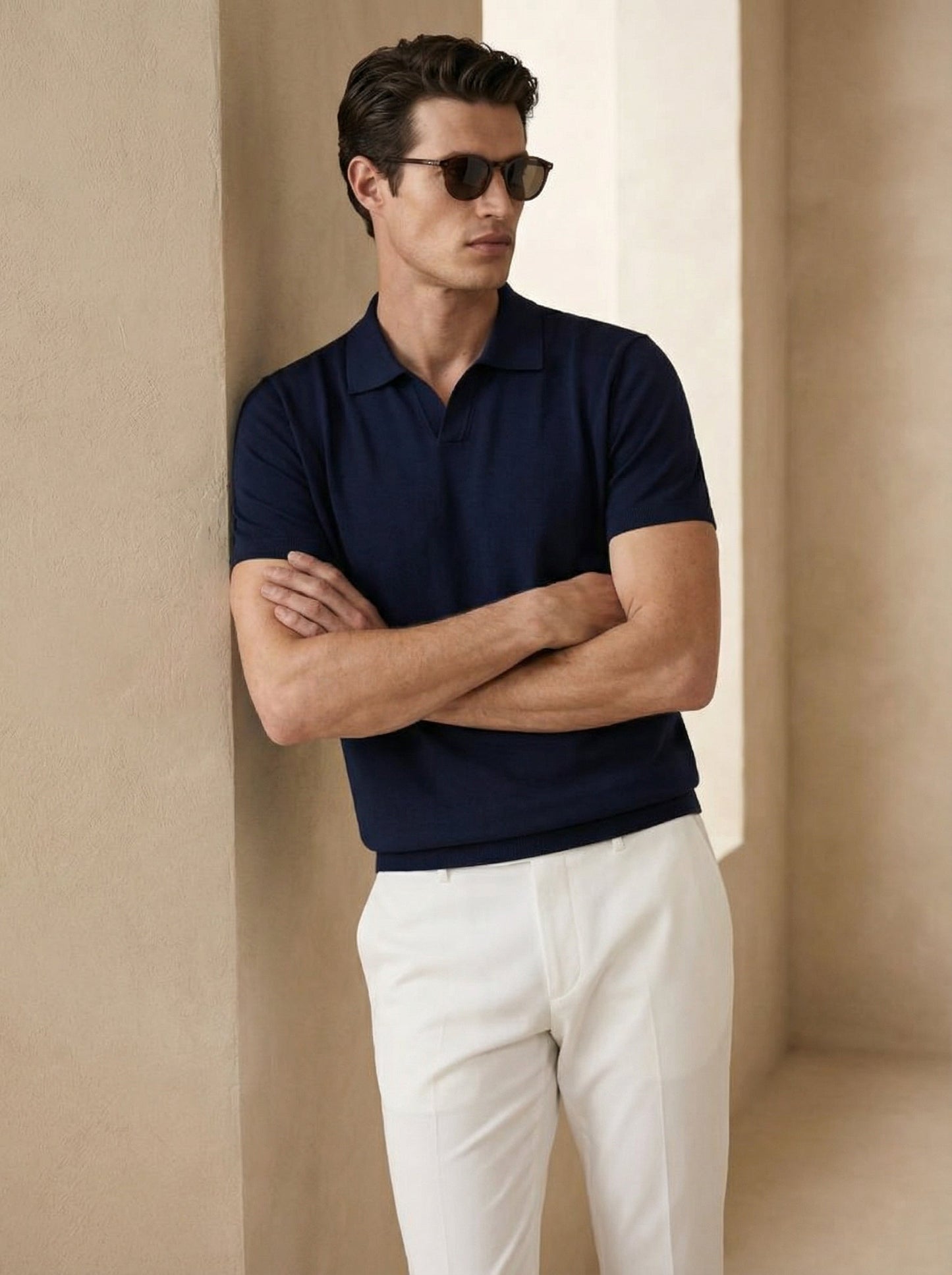 Old Money Ultra Fine 100% Cotton Fitted Polo T-Shirt