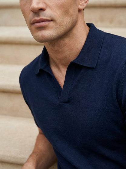 Old Money Ultra Fine 100% Cotton Fitted Polo T-Shirt